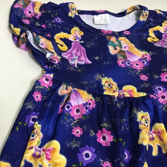 Rapunzel cute comfy purple dress - Picture 4 of 6